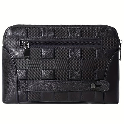 V2413 Clutch Bag with Fingerprint Lock | Genuine Leather